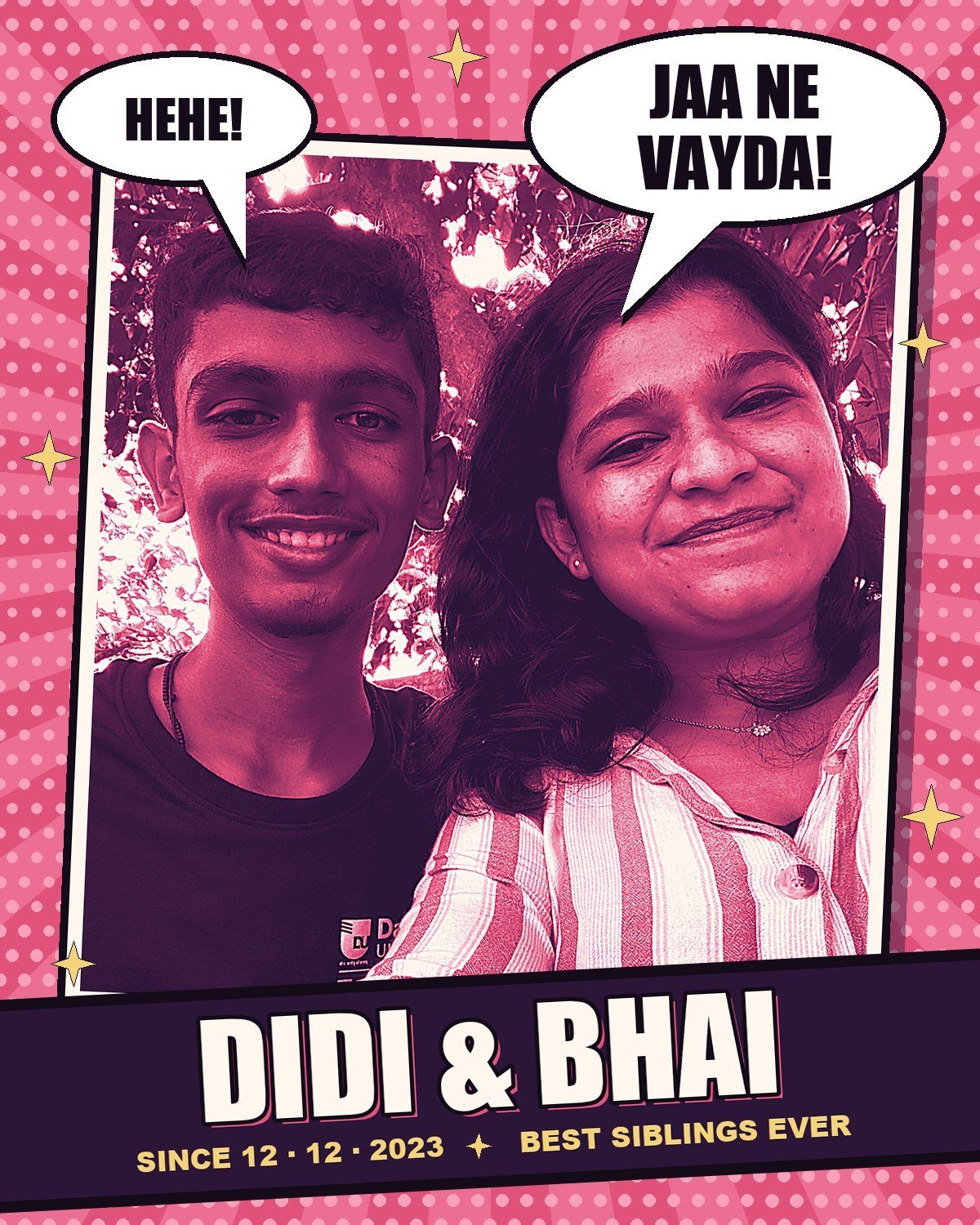 Didi and Bhai comic poster